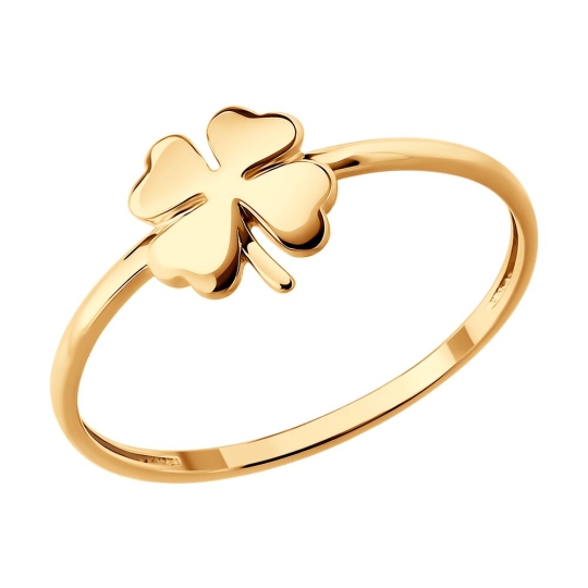 Кольцо из золота на фалангу