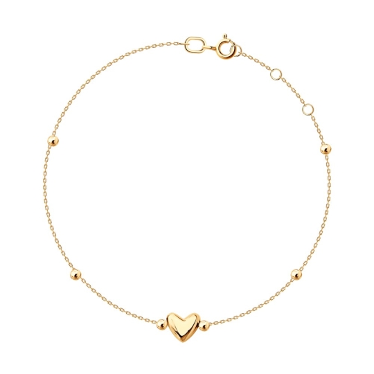 Браслет из белого золота с фианитами