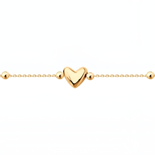 Браслет из белого золота с фианитами