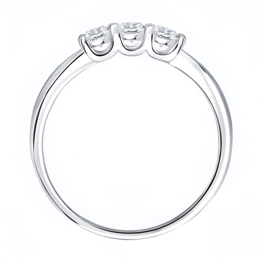 Кольцо из серебра с позолотой