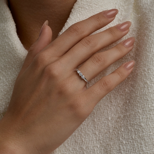 Кольцо из серебра с позолотой