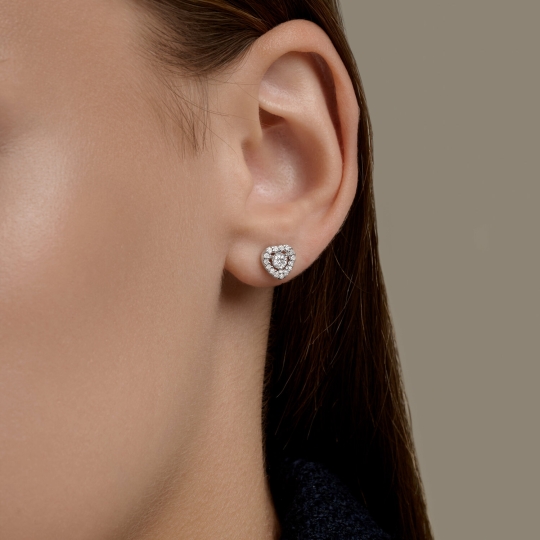 Асимметричные серьги из серебра