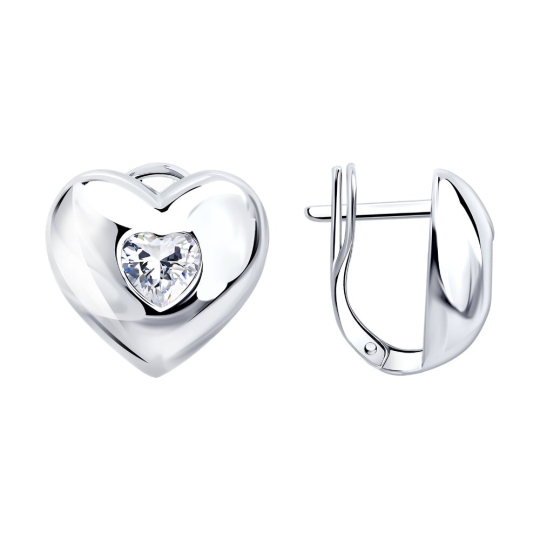 Серьги из серебра с эмалью