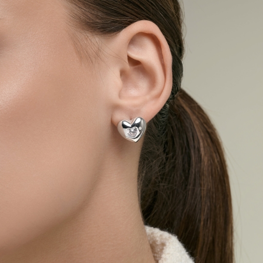 Серьги из серебра с эмалью