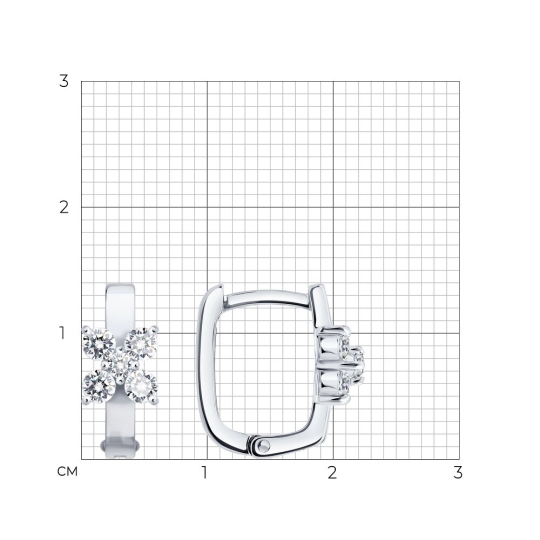 Серьги из золота с бриллиантами 