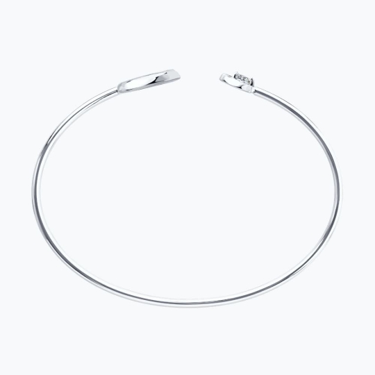 Серьги из серебра с кристальной тканью и фианитами