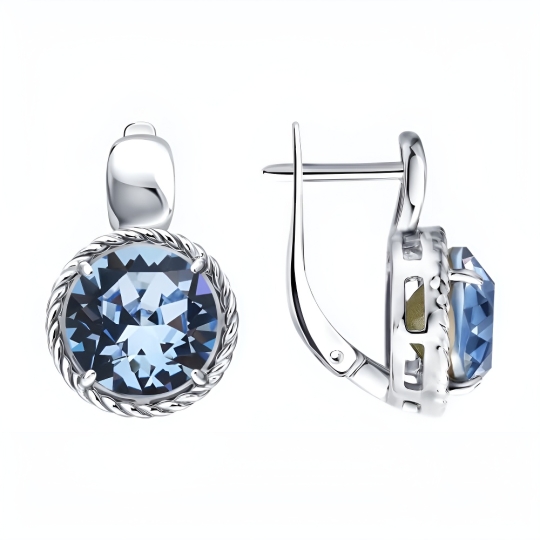 Подвеска из серебра с ювелирным кристаллом