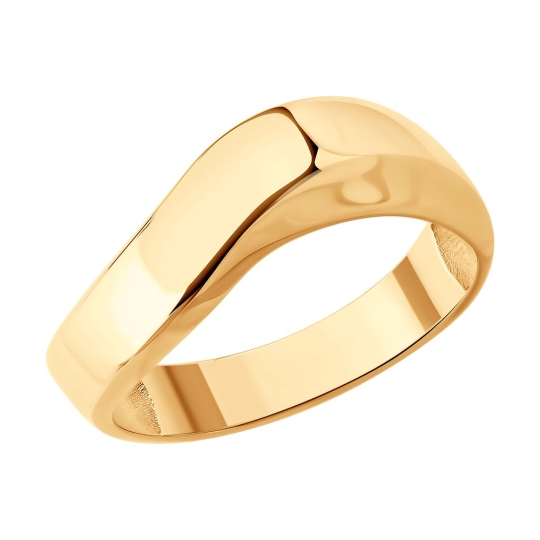 Кольцо из золота с алмазной гранью
