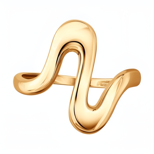 Кольцо из золота с агатом