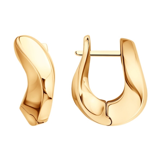 Серьги из золота с бриллиантами и изумрудами