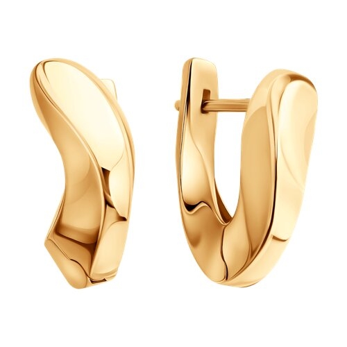 Серьги из золота с бриллиантами и изумрудами