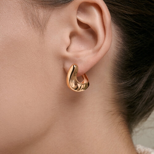 Серьги из золота с бриллиантами и изумрудами