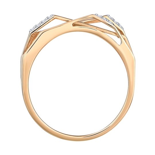 Серьги из золота с фианитами