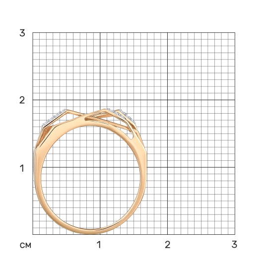 Серьги из золота с фианитами