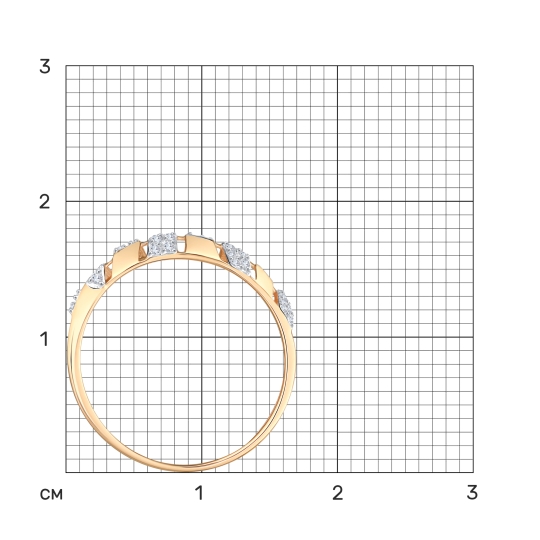 Кольцо из золота с бриллиантами