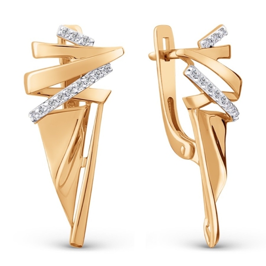 Серьги из золота с бриллиантами