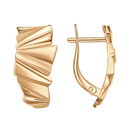 Серьги-конго из золота