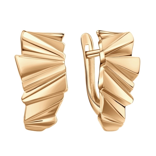 Серьги-конго из золота