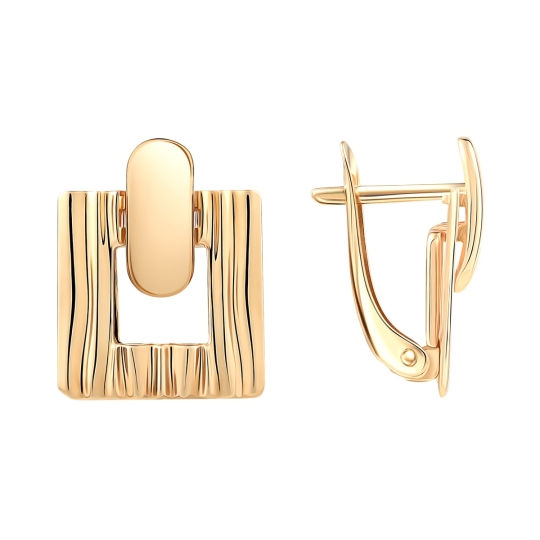 Серьги из золота с сапфировыми корундами