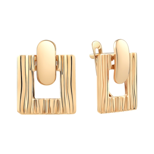 Серьги из золота с сапфировыми корундами