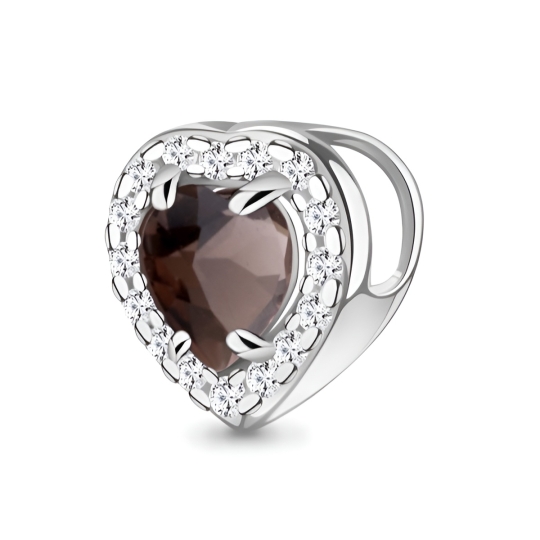 Подвеска из серебра с ювелирным кристаллом