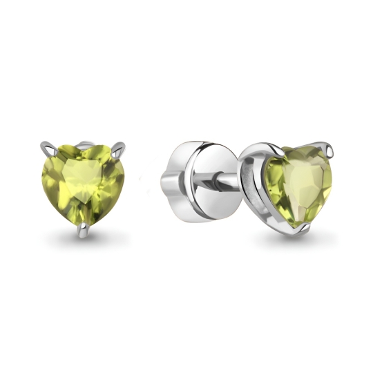 Серьги из серебра с гранатами и эмалью