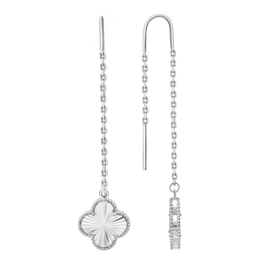 Серьги из серебра с алмазной гранью