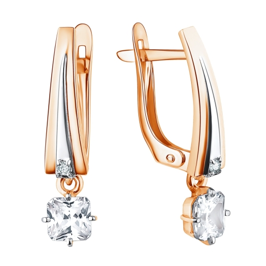 Серьги из золота с топазами и топазами London