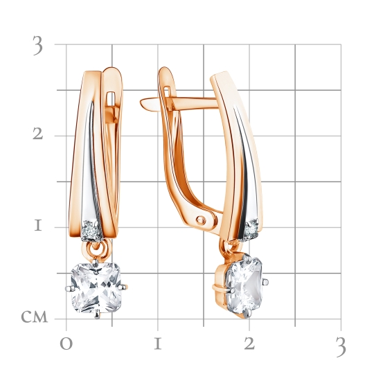 Серьги из золота с топазами и топазами London