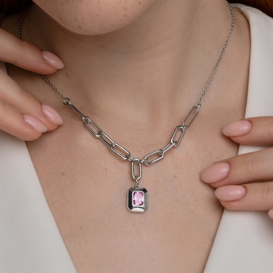 Колье из серебра