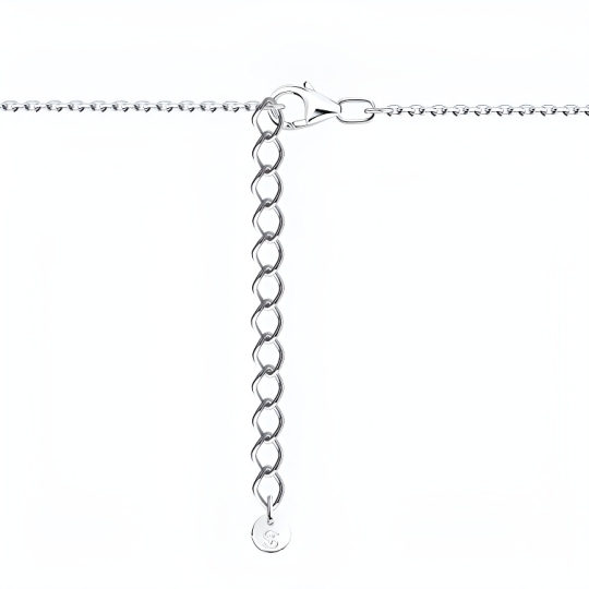 Колье из серебра с топазами "Бабочки"