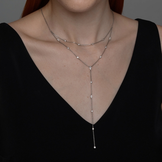 Колье из серебра