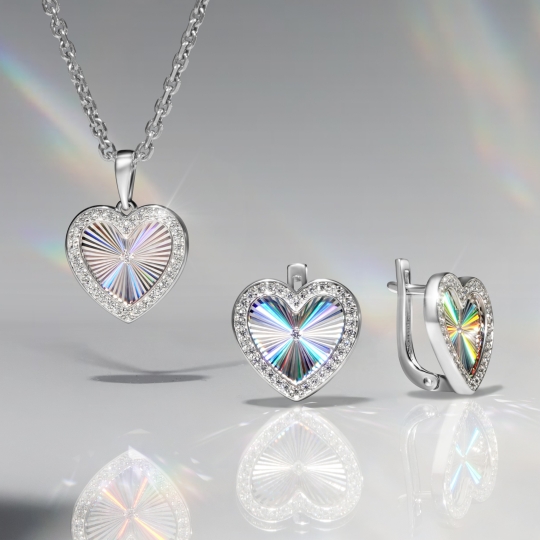 Серьги из серебра с гранатами