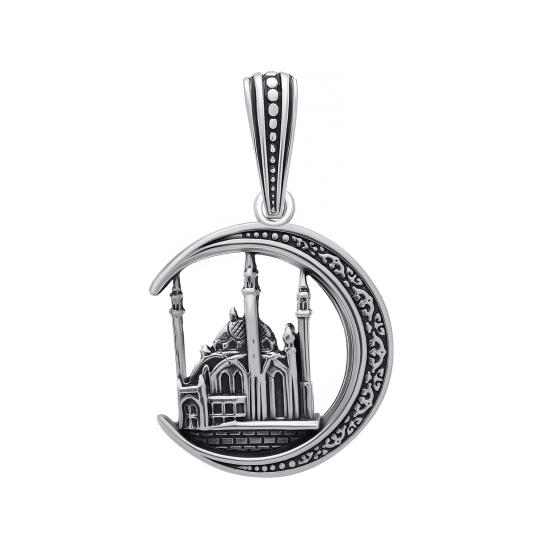 Подвеска из серебра с фианитами