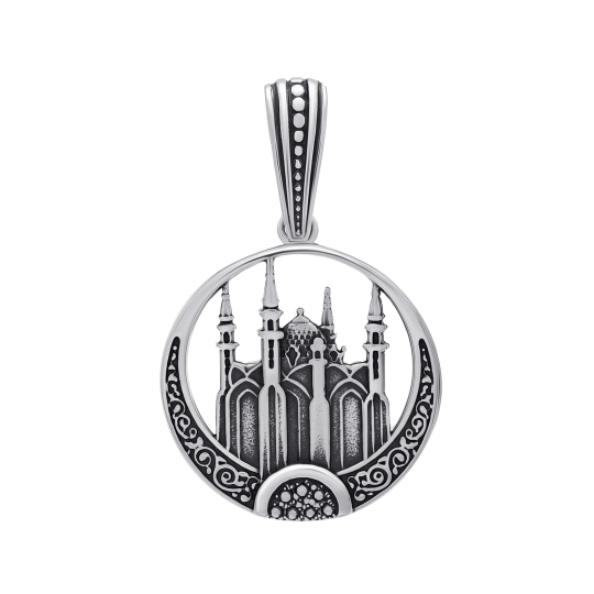 Подвеска из серебра с фианитами 