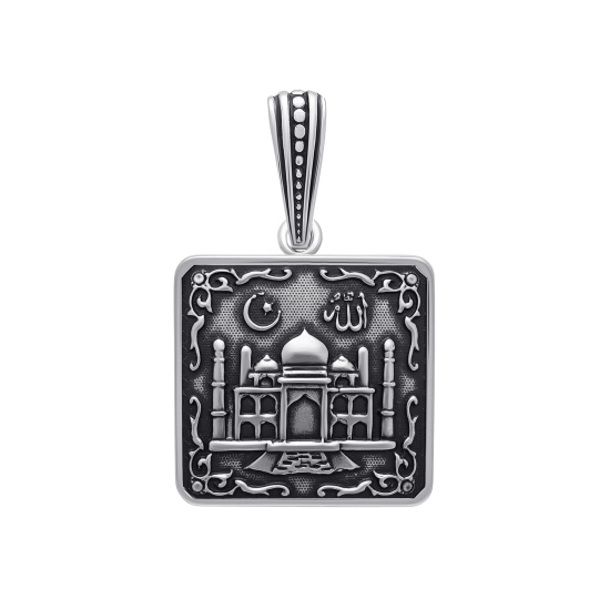 Подвеска из серебра с чернением