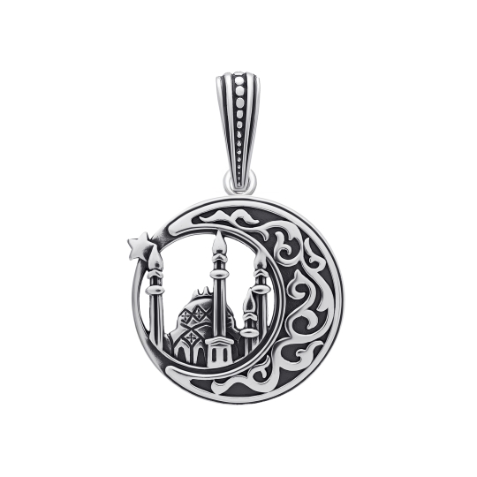 Подвеска из серебра с гранатом