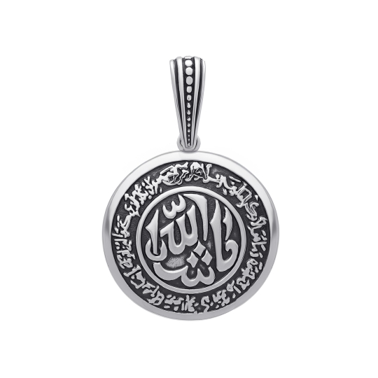 Подвеска из серебра с чернением