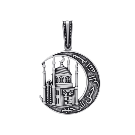 Подвеска из серебра с фианитами