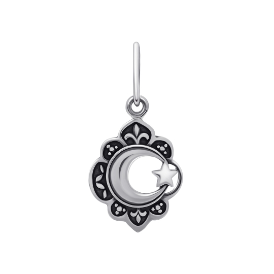 Кулон из серебра с фианитом