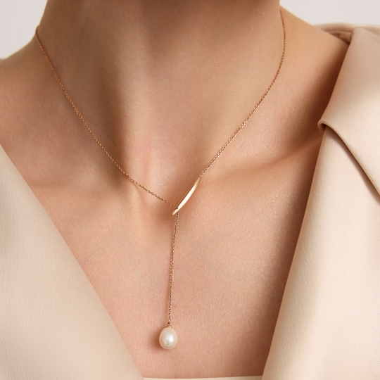 Колье из золота с фианитом