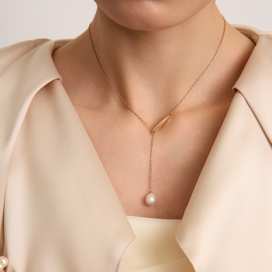 Колье из золота с фианитом