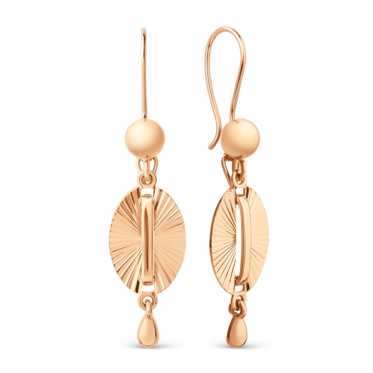 Серьги-конго из золота