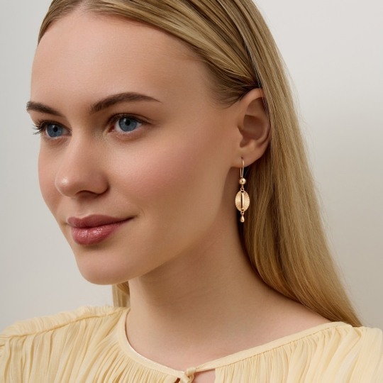 Серьги-конго из золота