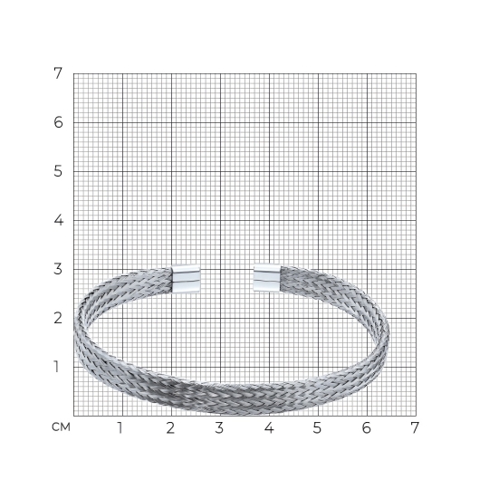 Браслет из кожи со вставками из стали