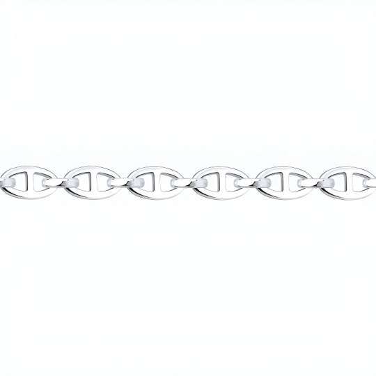 Браслет из кожи со вставками из стали