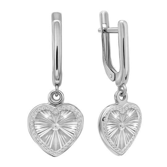 Подвеска из серебра с алмазной гранью