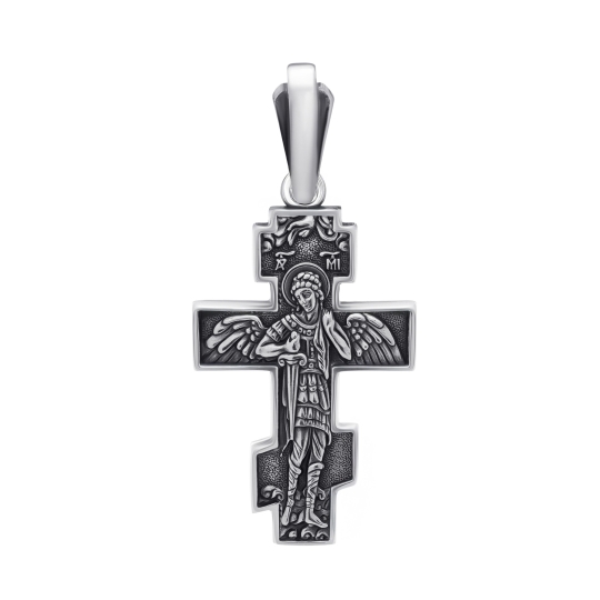 Подвеска-крест из серебра