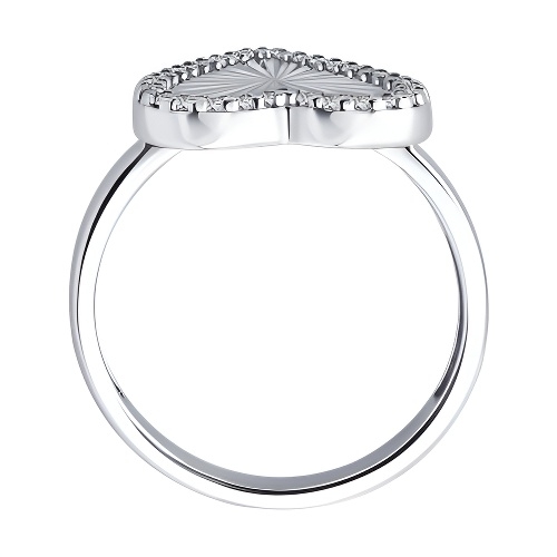 Кольцо из серебра с топазом