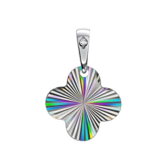 Подвеска из серебра с фианитами 